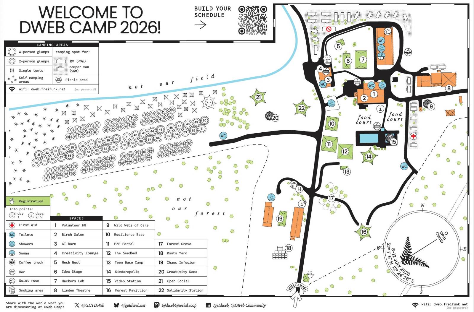 DWeb Camp 2026 site map